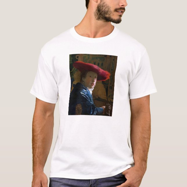 Johannes Vermeer - Girl with a Red Hat T-Shirt (Front)