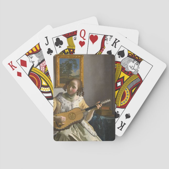 Johannes Vermeer - Guitar Player Playing Cards (Back)