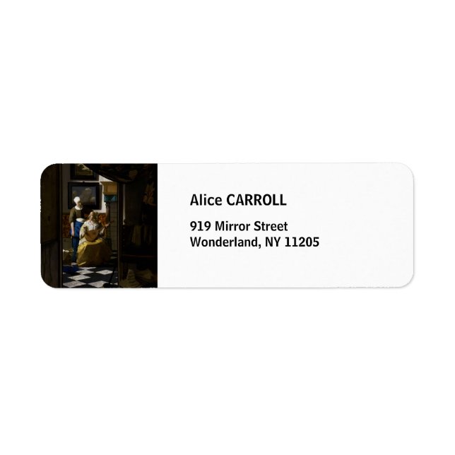 Johannes Vermeer - La lettre d'amour (Devant)