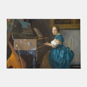 Johannes Vermeer - Lady Seated at a Virginal Doormat