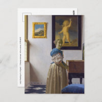 Johannes Vermeer - Lady Standing at a Virginal