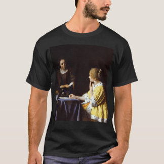 Johannes Vermeer Lady With Her Maidservant T-Shirt