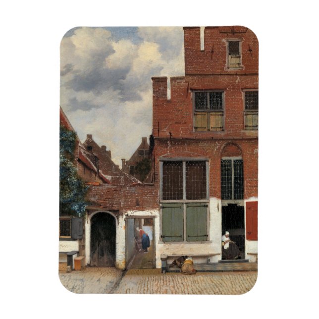Johannes Vermeer - Little Street Magnet (Vertical)