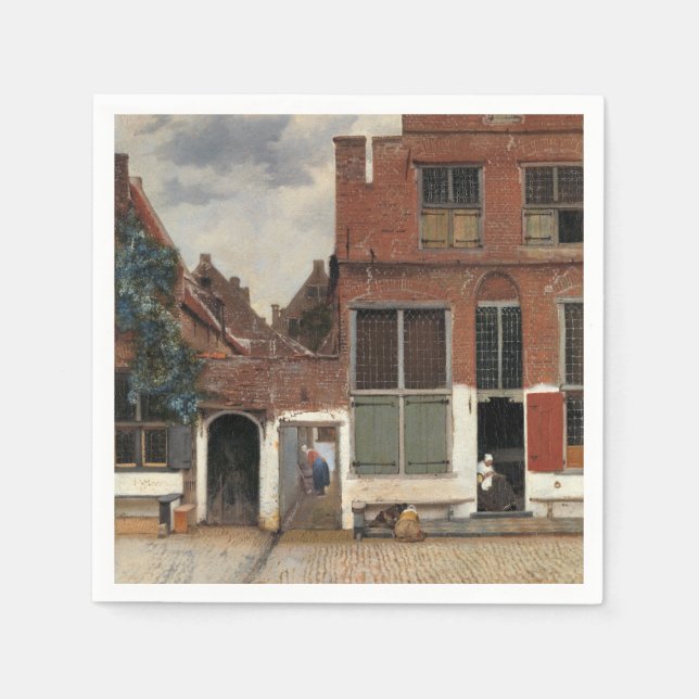 Johannes Vermeer - Little Street Napkin (Front)