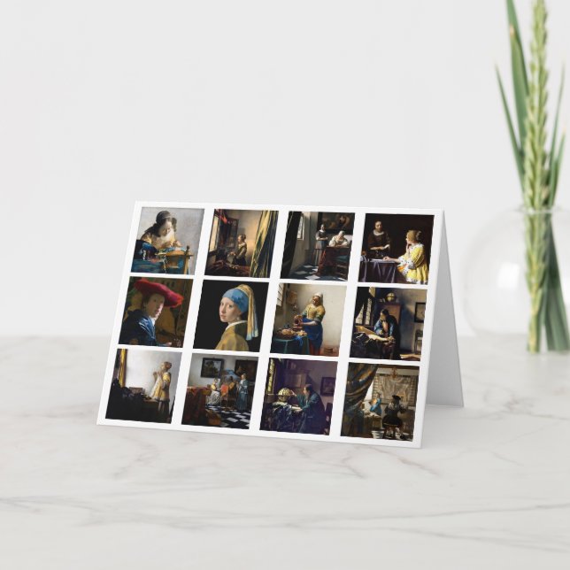 Johannes Vermeer - Masterpieces Grid Card (Front)