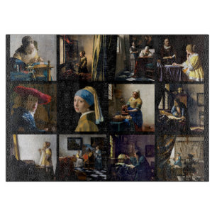 Johannes Vermeer - Masterpieces Grid Cutting Board