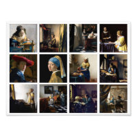 Johannes Vermeer - Masterpieces Grid
