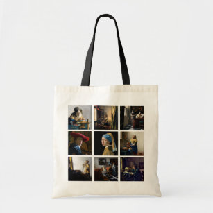Johannes Vermeer - Masterpieces Grid Tote Bag