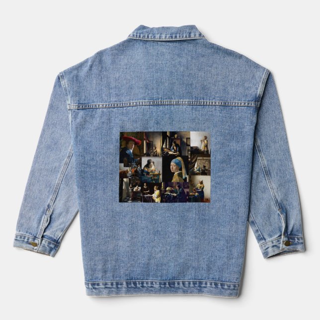 Johannes Vermeer - Masterpieces Patchwork Denim Jacket (Back)