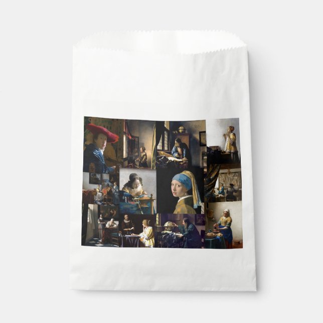 Johannes Vermeer - Masterpieces Patchwork Favour Bag (Front)