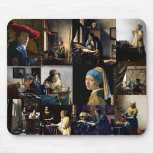 Johannes Vermeer - Masterpieces Patchwork Mouse Pad