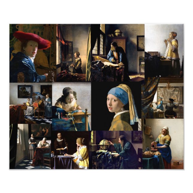Johannes Vermeer - Masterpieces Patchwork Photo Print (Front)