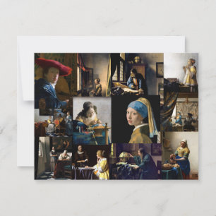 Johannes Vermeer - Masterpieces Patchwork Thank You Card