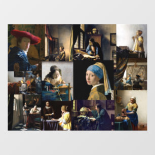 Johannes Vermeer - Masterpieces Patchwork Window Cling