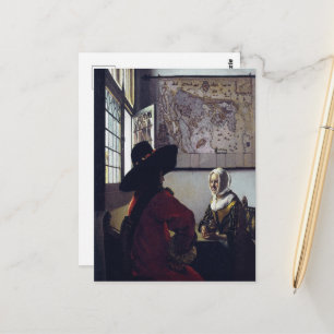 Johannes Vermeer, Officer And Laughing Girl Postcard