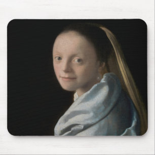 Johannes Vermeer - Study of a Young Woman Mouse Pad