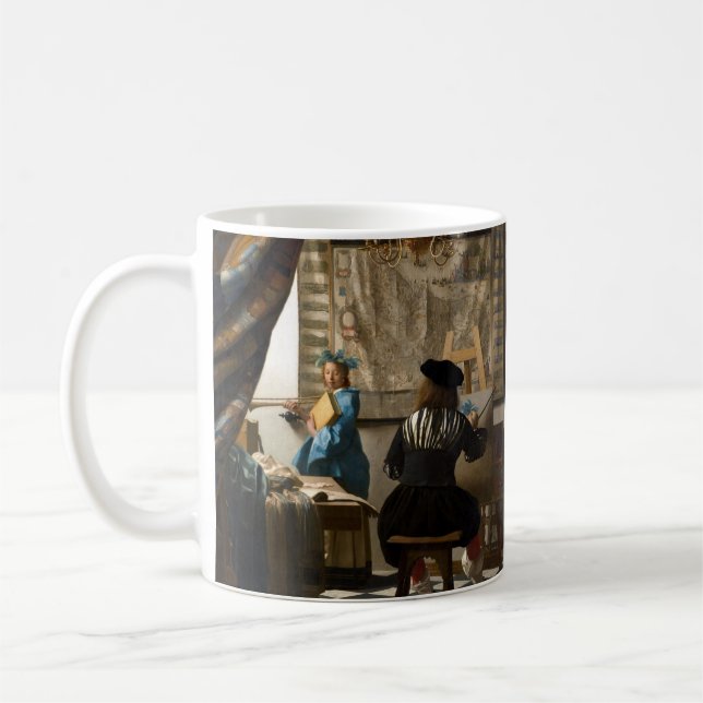 Johannes Vermeer - The Allegory of Painting Coffee Mug (Left)