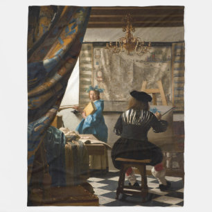 Johannes Vermeer - The Allegory of Painting Fleece Blanket