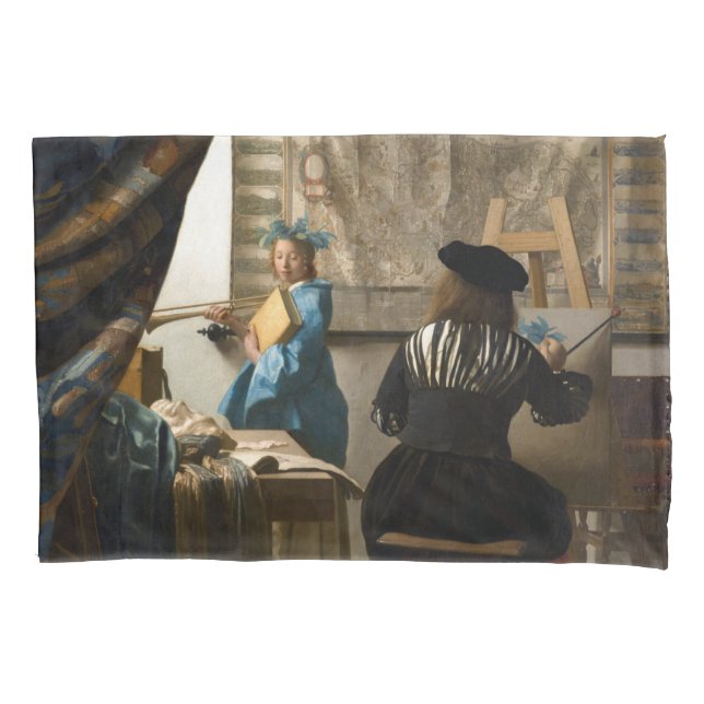 Johannes Vermeer - The Allegory of Painting Pillowcase (Front)