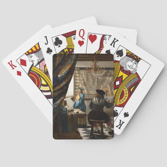 Johannes Vermeer - The Allegory of Painting Playing Cards (Back)