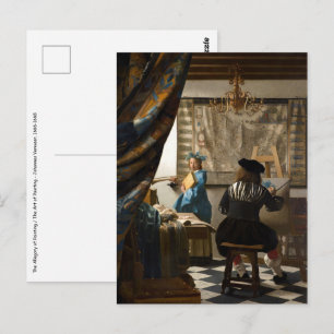 Johannes Vermeer - The Allegory of Painting Postcard