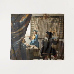 Johannes Vermeer - The Allegory of Painting Tapestry