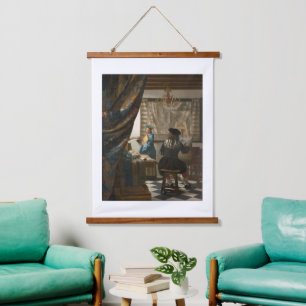 Johannes Vermeer, The Art Of Painting Hanging Tapestry