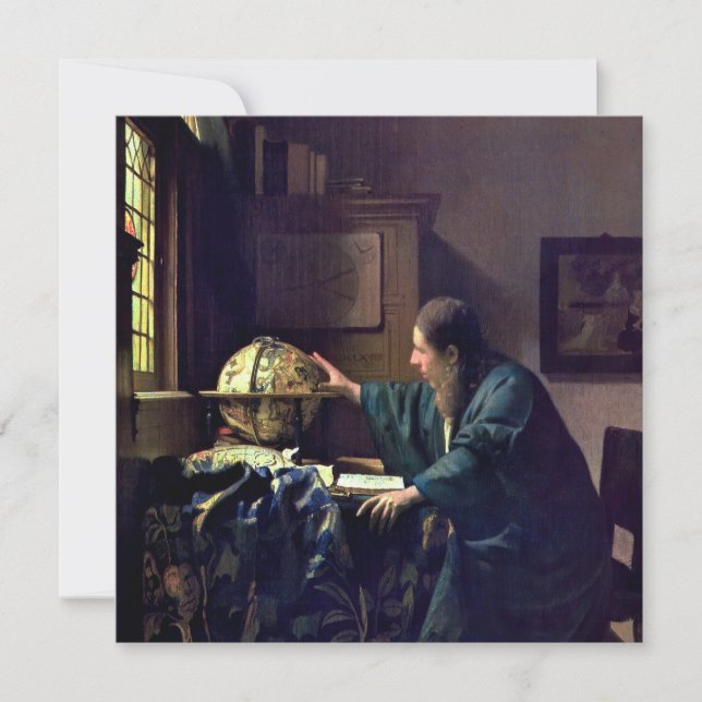 Johannes Vermeer - The Astronomer Invitation (Front)