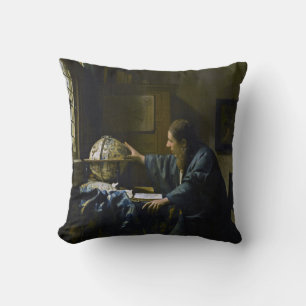 Johannes Vermeer - The Astronomer Throw Pillow