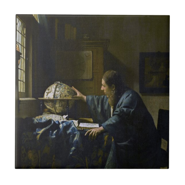 Johannes Vermeer - The Astronomer Tile (Front)