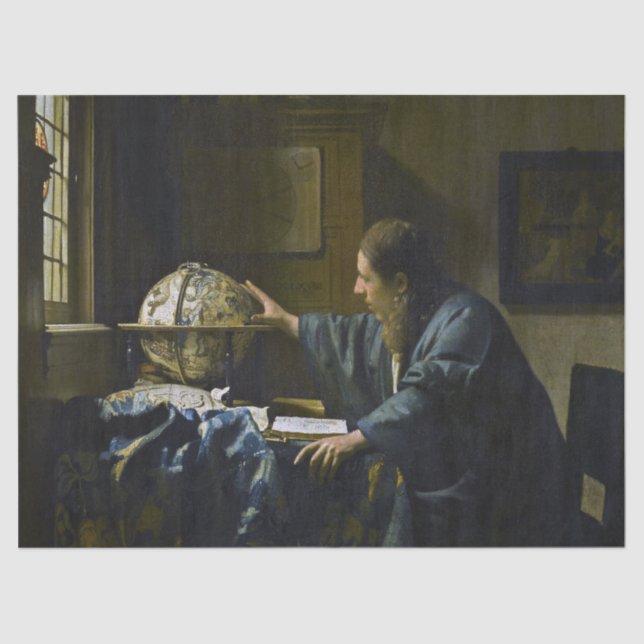 Johannes Vermeer - The Astronomer Tissue Paper (Front)