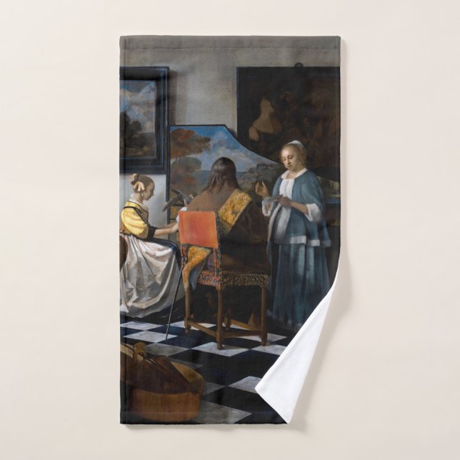 Johannes Vermeer - The Concert Bath Towel Set (Hand Towel)