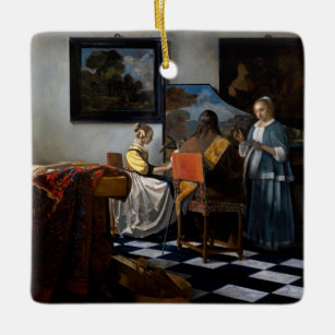 Johannes Vermeer - The Concert Ceramic Ornament