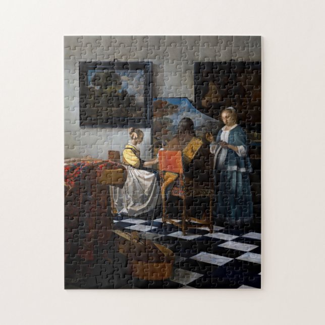 Johannes Vermeer - The Concert Jigsaw Puzzle (Vertical)