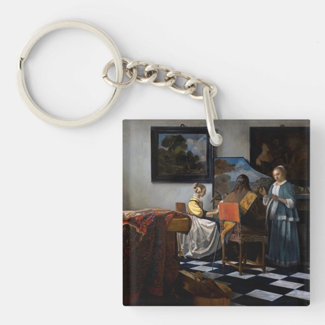 Johannes Vermeer - The Concert Keychain (Front)