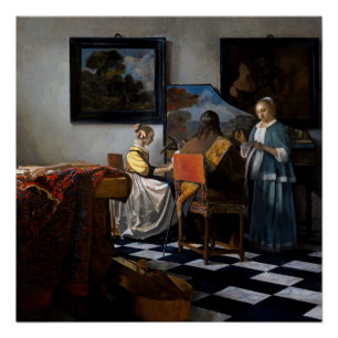 Johannes Vermeer - The Concert Poster
