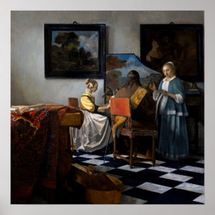 Johannes Vermeer - The Concert Poster