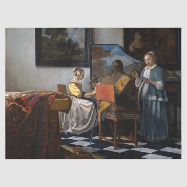 Johannes Vermeer - The Concert Tissue Paper (Front)