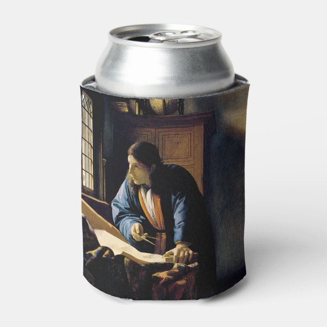 Johannes Vermeer - The Geographer Can Cooler (Can Front)