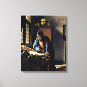 Johannes Vermeer - The Geographer Canvas Print