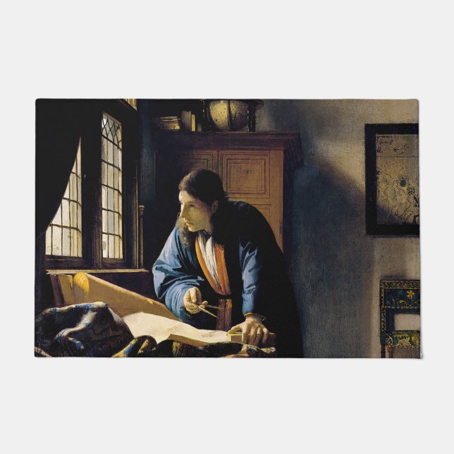 Johannes Vermeer - The Geographer Doormat (Front)