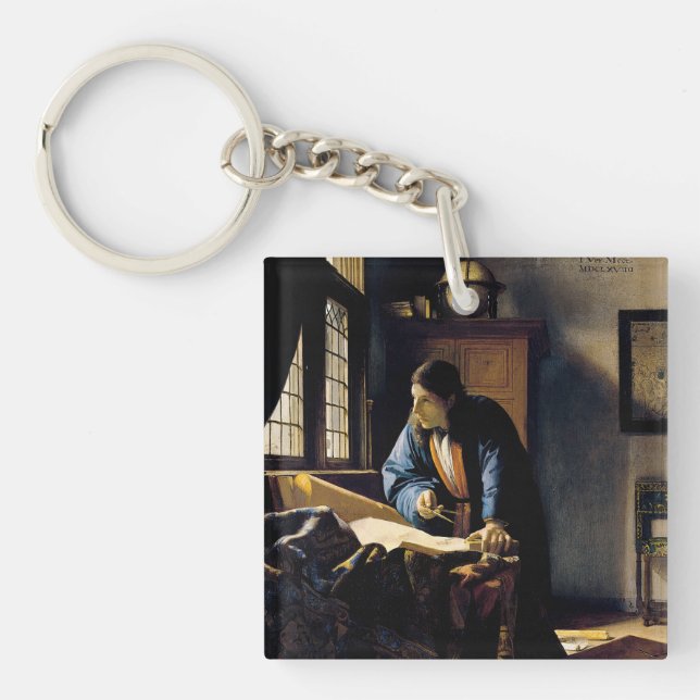 Johannes Vermeer - The Geographer Keychain (Front)