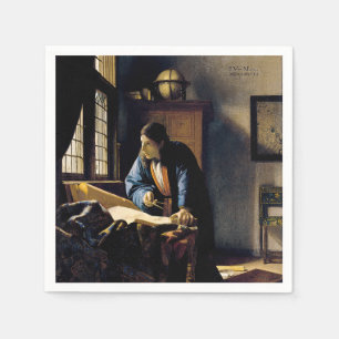 Johannes Vermeer - The Geographer Napkin