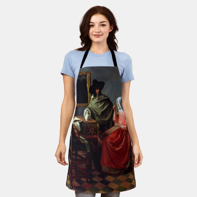 Johannes Vermeer - The Glass of Wine Apron (Worn)