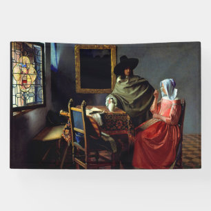 Johannes Vermeer - The Glass of Wine Banner