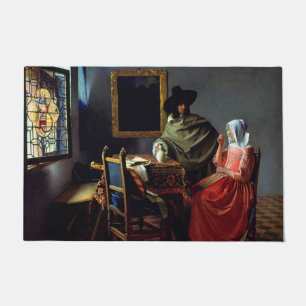Johannes Vermeer - The Glass of Wine Doormat