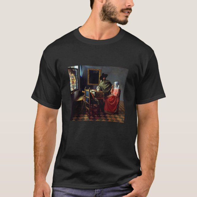 Johannes Vermeer - The Glass of Wine T-Shirt (Front)