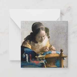 Johannes Vermeer - The Lacemaker Card