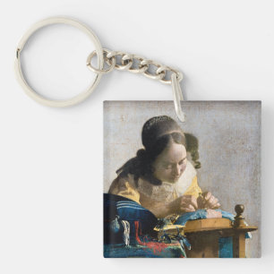 Johannes Vermeer - The Lacemaker Keychain