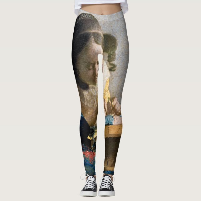 Johannes Vermeer - The Lacemaker Leggings (Front)